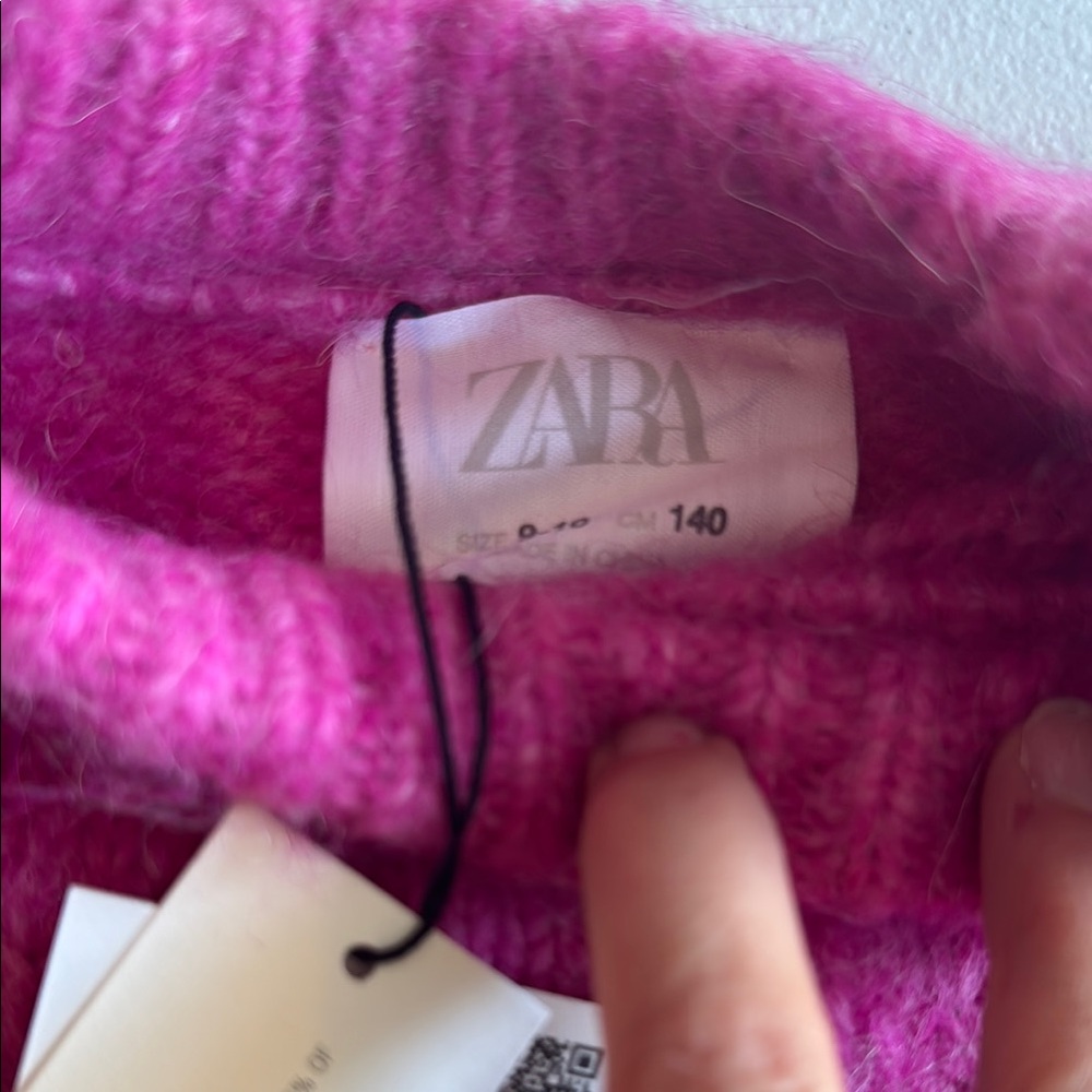 Zara Women's Fuchsia Embellished Sweater - Picture 4 of 6